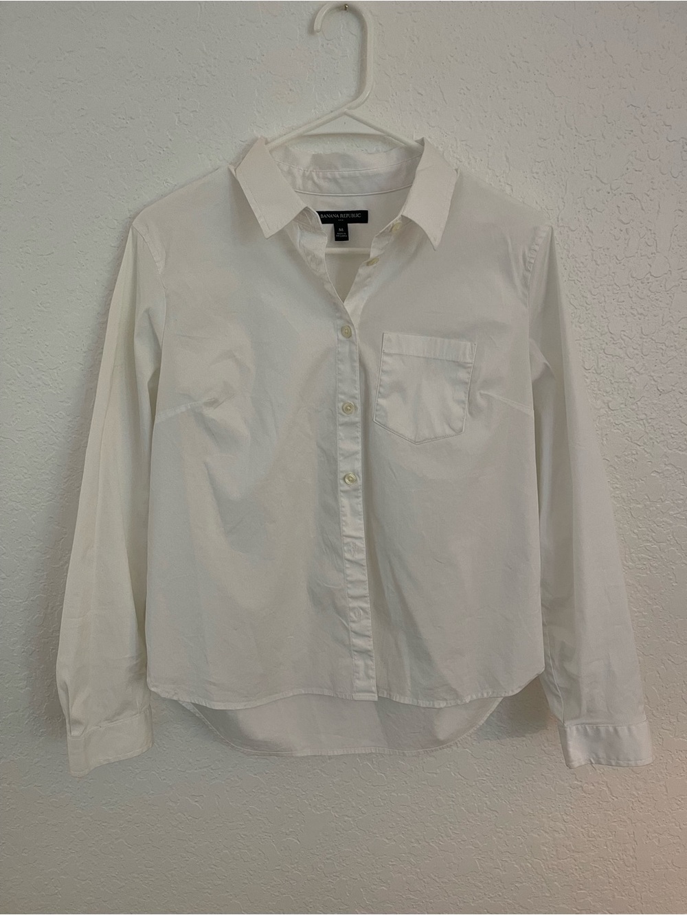 Banana Republic Cropped Button Down Shirt